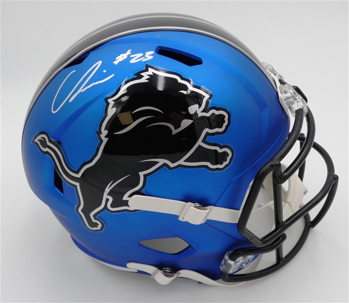 Carlton Davis Autographed Lions Full Size Replica Helmet