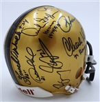 Heisman Mini Helmet Signed by 12 (Gold)