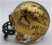 Heisman Mini Helmet Signed by 12 (Gold)