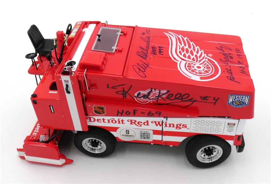 Red Wings 1/24 Zamboni Autographed by 6 HOFers