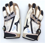 Jake Rogers Game Worn Autographed Batting Gloves