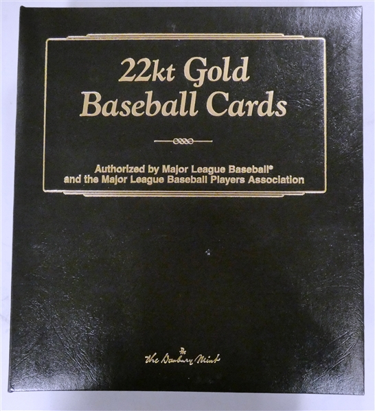 Danbury Mint 22 Kt Gold Baseball Cards