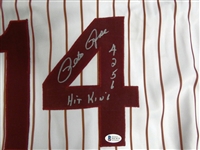 Pete Rose Autographed Custom Jersey