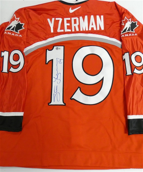 Steve Yzerman Autographed Authentic 1998 Canada Jersey