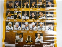 Boston Bruins Alumni Signed 18x24 Poster