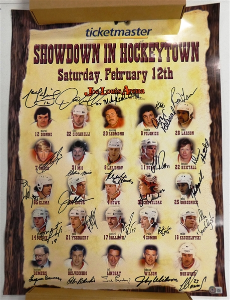Red Wings Alumni Poster Signed by 24