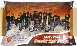 2003/04 Red Wings 21x34 Poster Signed by 20