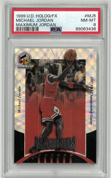 Michael Jordan 1999 UD Hologrfx PSA 8 Near Mint-Mint