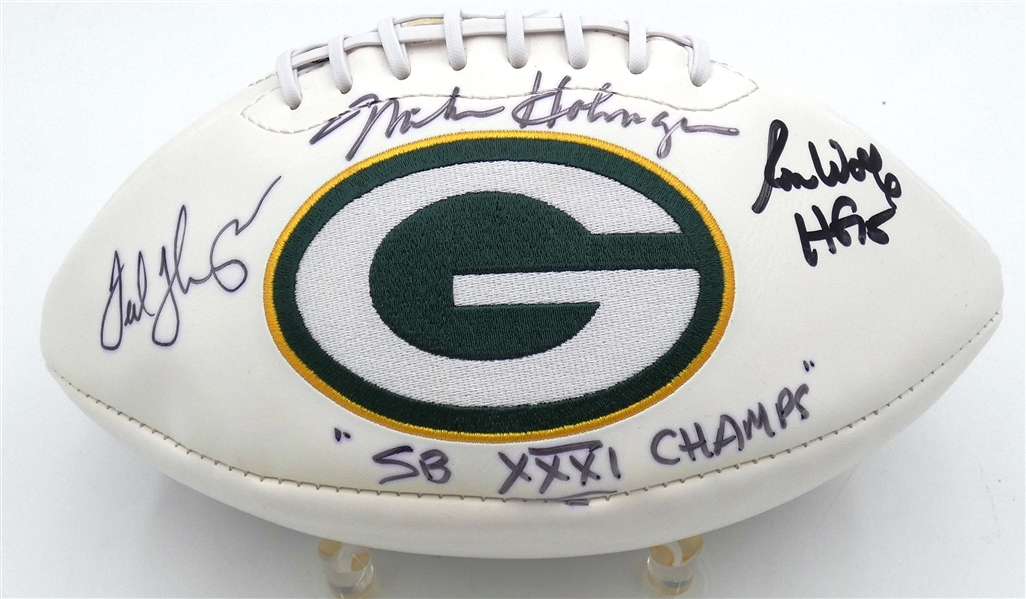 Green Bay Packer Legends Autographed Football