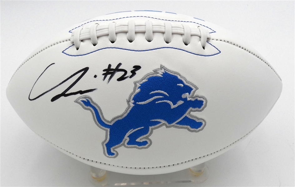 Carlton Davis Autographed Lions Logo Football