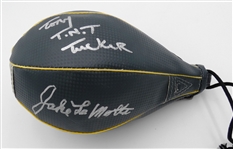 Boxing Legends Speed Bag Signed by 4