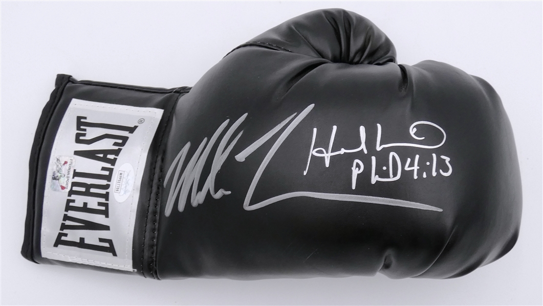 Mike Tyson & Evander Holyfield Autographed Boxing Glove