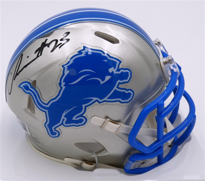 Carlton Davis Autographed Lions Mini Helmet