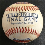 Tiger Stadium Final Game Commemorative Baseball