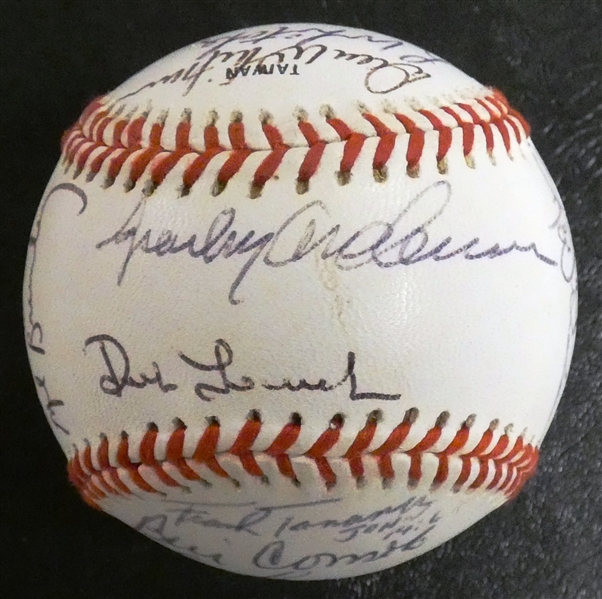 1989 Detroit Tigers Team Signed Baseball
