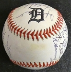 1989 Detroit Tigers Team Signed Baseball