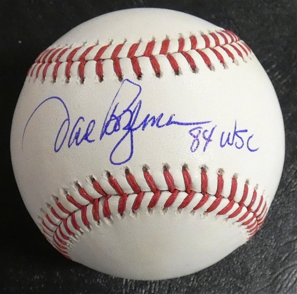 Dave Rozema Autographed Baseball