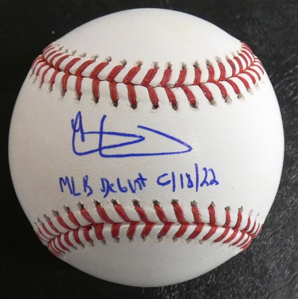 Riley Greene Autographed Baseball w/ Debut