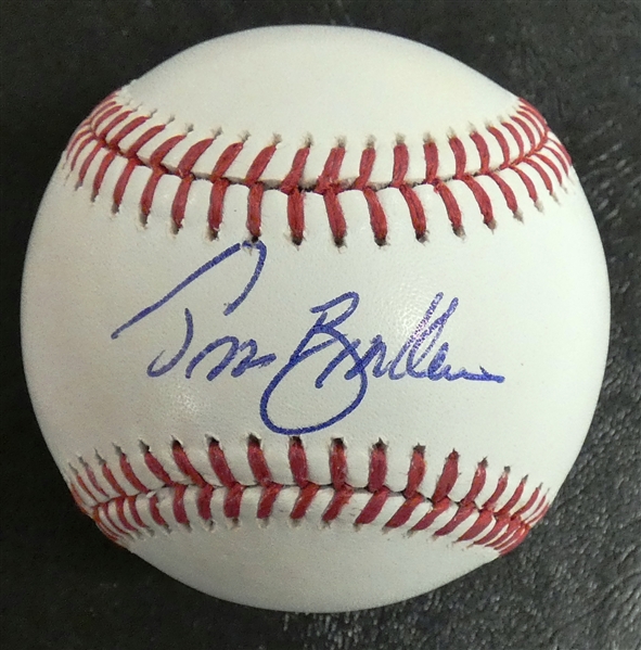 Tom Brookens Autographed Baseball