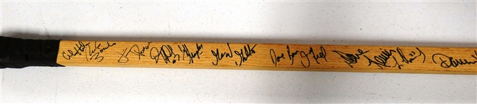 1987/88 Detroit Red Wings Team Signed Stick
