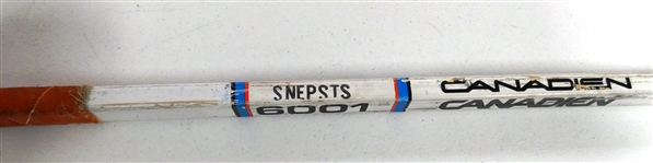 Harold Snepsts Game Used Autographed Stick