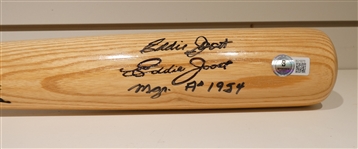 Eddie Joost Autographed Game Model Bat