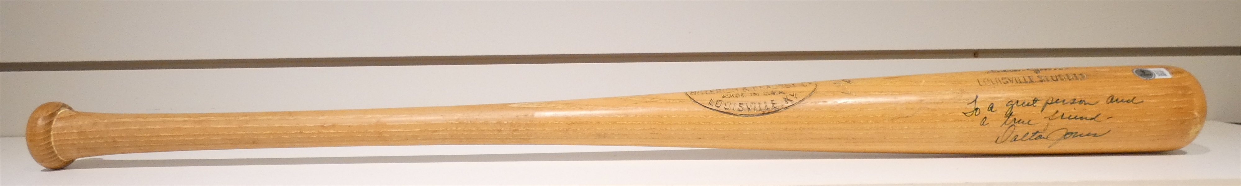 Dalton Jones Autographed Game Model Bat