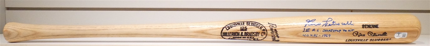 Rico Petrocelli Autographed Game Model Bat