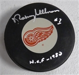Norm Ullman Autographed Red Wings Puck