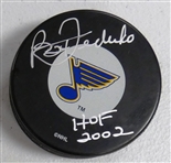 Bernie Federko Autographed Blues Puck