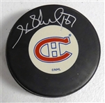 Henri Richard Autographed Canadiens Puck
