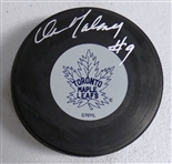 Don Maloney Autographed Maple Leafs Puck