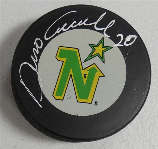 Dino Ciccarelli Autographed North Stars Puck