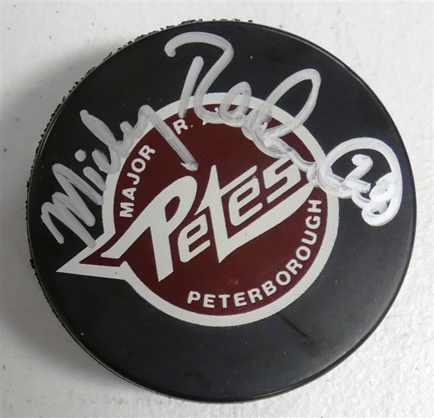 Mickey Redmond Autographed Petes Puck