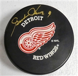 Gordie Howe Autographed Red Wings Puck