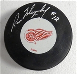 Ron Murphy Autographed Red Wings Puck