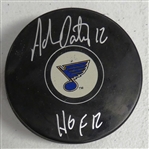 Adam Oates Autographed Blues Puck