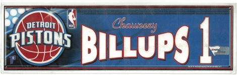Chauncey Billups 2007/08 Pistons Locker Tag