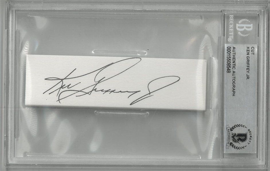 Ken Griffey, Jr. Autographed Cut Signature