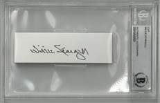 Willie Stargell Autographed 1x3 Cut Signature