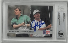 John Huston Autographed 1992 Pro Set