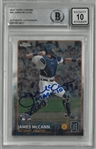 James McCann Autographed 2015 Topps Chrome Rookie Card