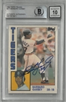 Barbaro Garbey Autographed 1984 Topps Traded