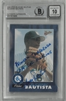 Denny Bautista Autographed 2000 Utica Blue Sox