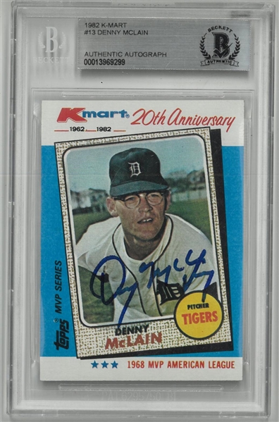 Denny McLain Autographed 1982 K-Mart