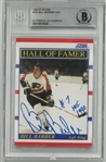 Bill Barber Autographed 1990/91 Score
