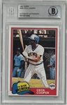 Cecil Cooper Autographed 1981 Topps