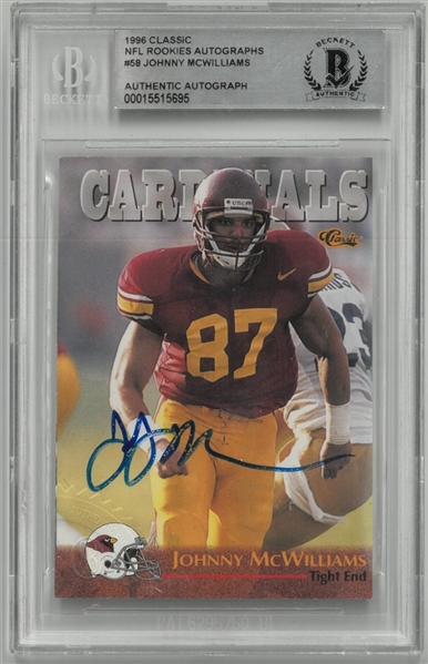 Johnny McWilliams Autographed 1996 Classic