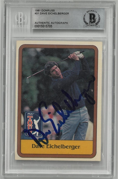 Dave Eichelberger Autographed 1981 Donruss