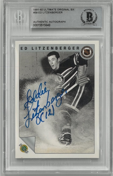 Eddie Litzenberger Autographed 1991 Ultimate